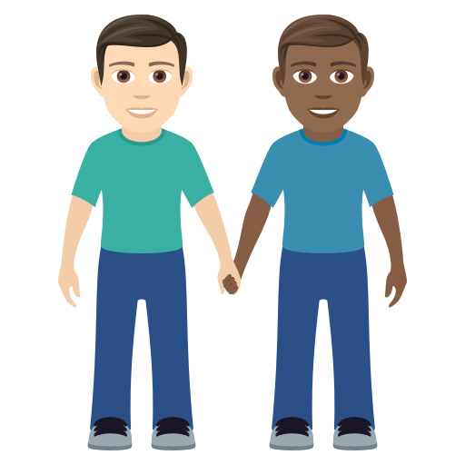 Menn som leier: hudtype 1–2, hudtype 5 for JoyPixels 9.0