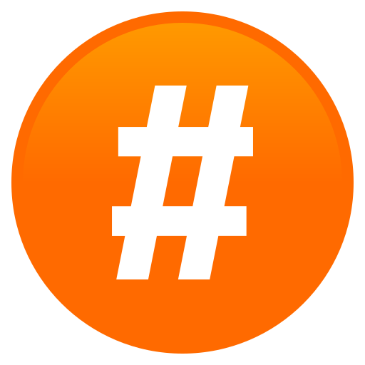 Semnul Hash pentru JoyPixels 9.0