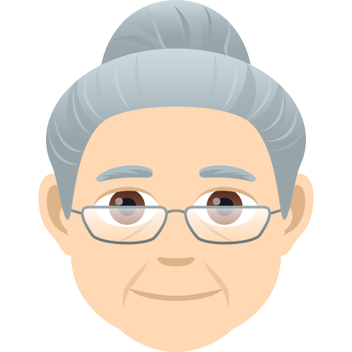 Ηλικιωμένη: ανοιχτόχρωμος τόνος δέρματος για JoyPixels 9.0