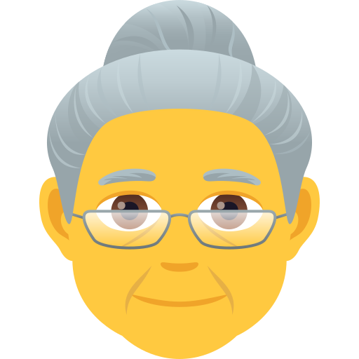 Donna Anziana per JoyPixels 9.0