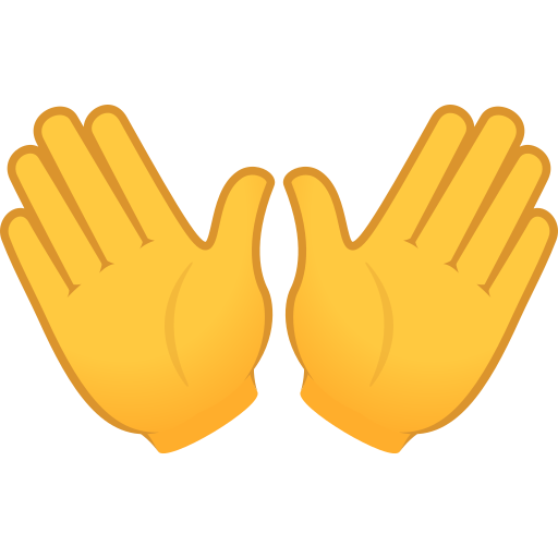 Otevřené ruce pro JoyPixels 9.0