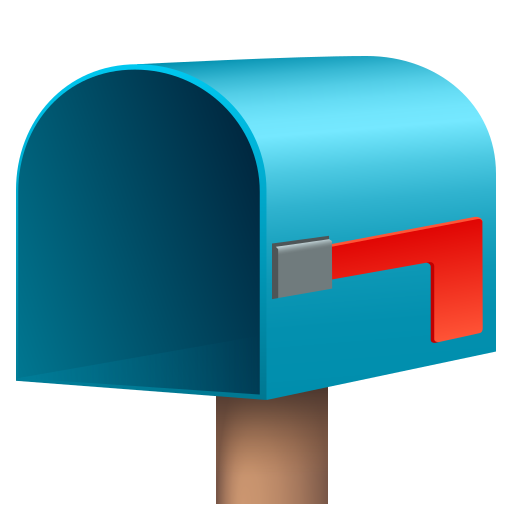 Boîte Aux Lettres Ouverte Drapeau Baissé pour JoyPixels 9.0