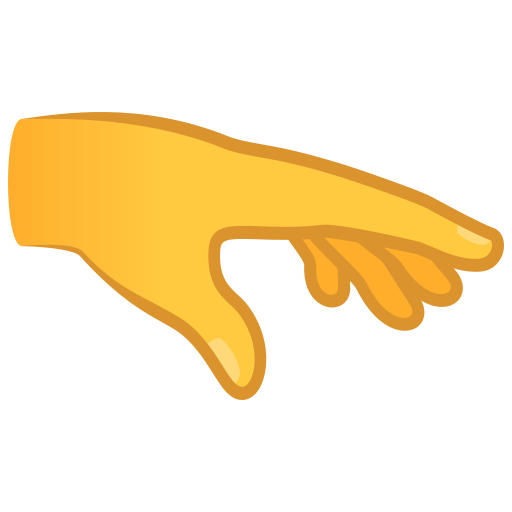 Palma Da Mão Virada Para Baixo para JoyPixels 9.0