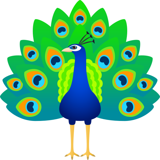 Peacock pro JoyPixels 9.0