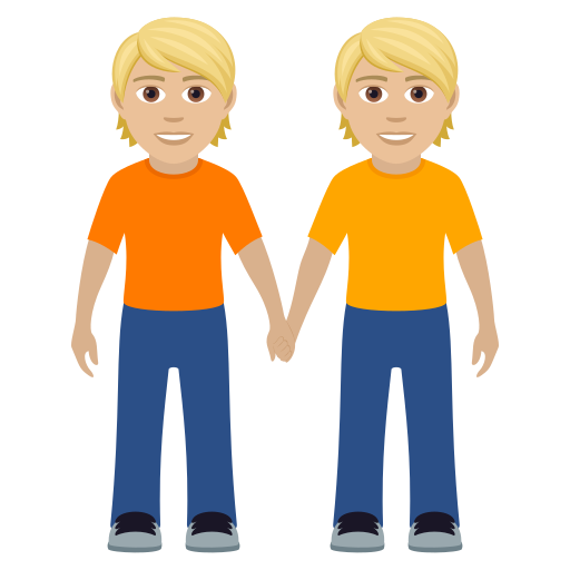 Lidé držící se za ruce: Středně světlý odstín pleti pro JoyPixels 9.0