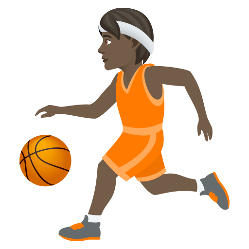 Personne Avec Ballon: Peau Foncée pour JoyPixels 9.0