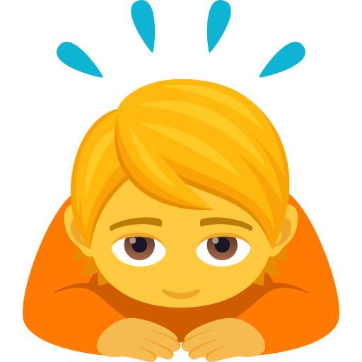 Poklonění osoby pro JoyPixels 9.0