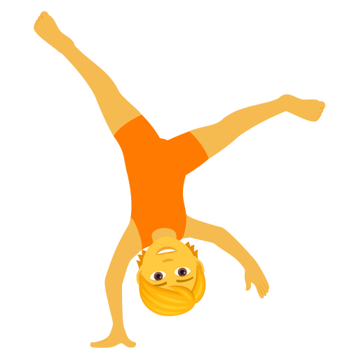 JoyPixels 9.0의 경우 옆돌기하는 사람