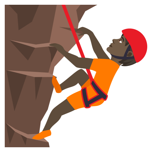 Orang mendaki: ton kulit gelap untuk JoyPixels 9.0