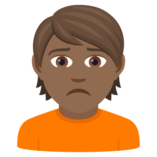 Zamračená osoba: Středně tmavý odstín pleti pro JoyPixels 9.0