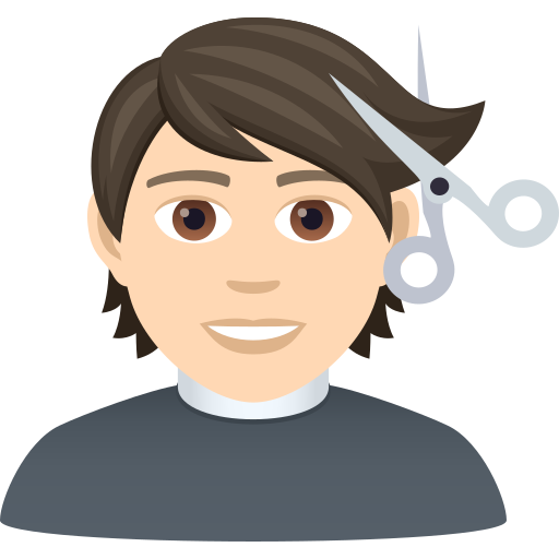 Taglio Di Capelli: Carnagione Chiara per JoyPixels 9.0