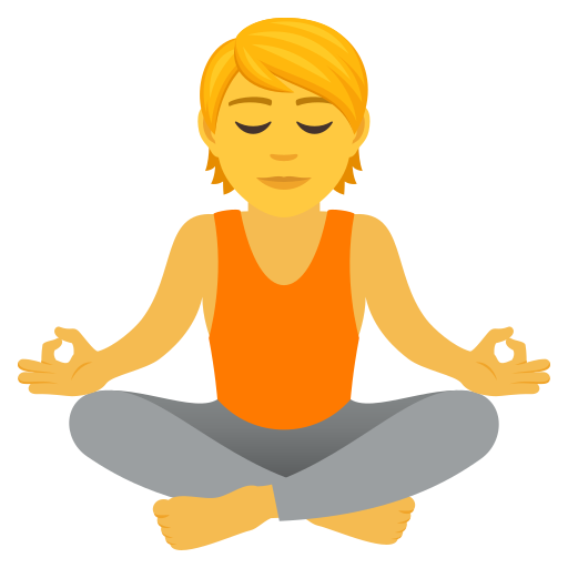 Orang dalam posisi teratai untuk JoyPixels 9.0