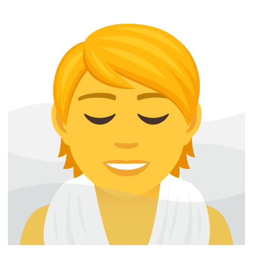 Orang di ruangan beruap untuk JoyPixels 9.0