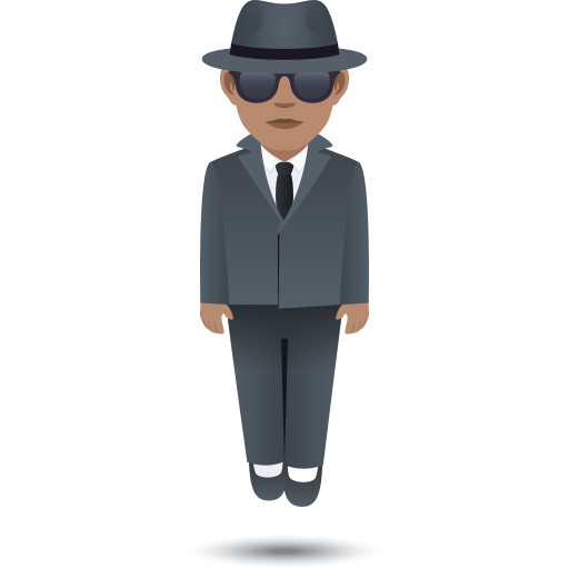 Persoana în costum care levitează: ten mediu pentru JoyPixels 9.0