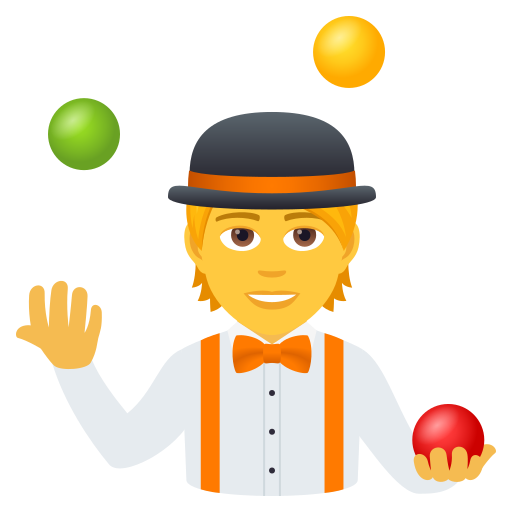 Malabarisme de persones per JoyPixels 9.0