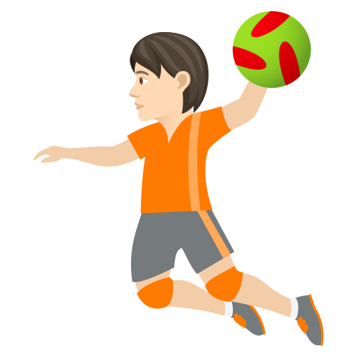 Persona Che Gioca A Pallamano: Carnagione Chiara per JoyPixels 9.0