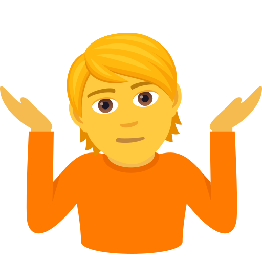 Osoba krčící rameny pro JoyPixels 9.0