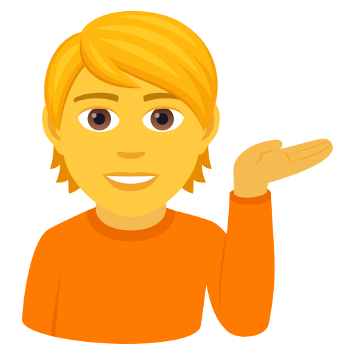 Osoba z wystawioną dłonią dla JoyPixels 9.0