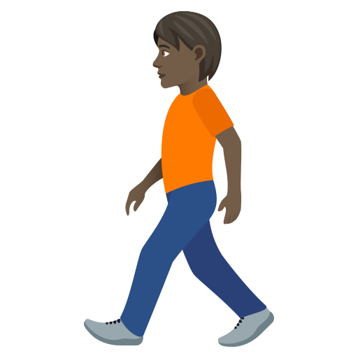 Personne Qui Marche: Peau Foncée pour JoyPixels 9.0