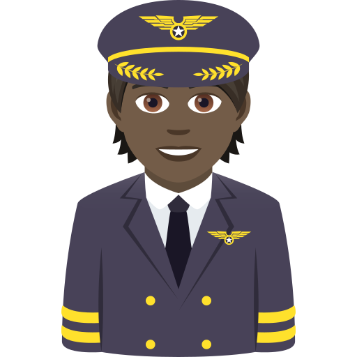 Pilot: Dark Skin Tone for JoyPixels 9.0