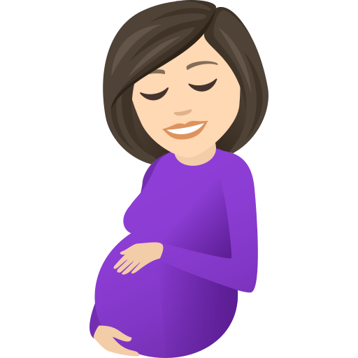 امرأة حامل: بشرة بلون فاتح لـ JoyPixels 9.0