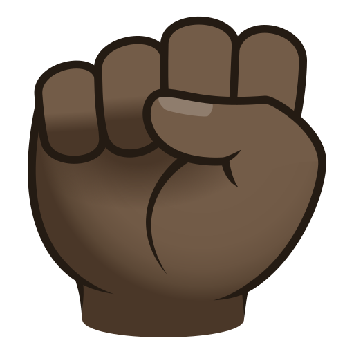 Poing Levé: Peau Foncée pour JoyPixels 9.0