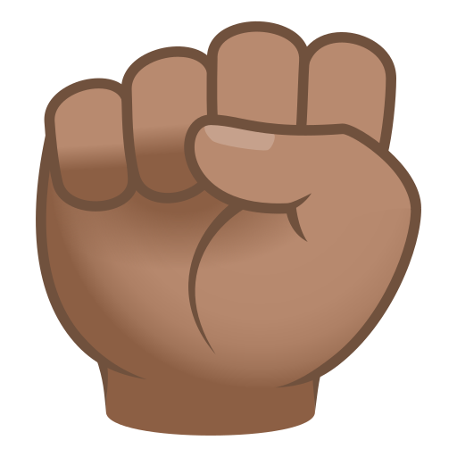 Σηκωμένη γροθιά: μεσαίος τόνος δέρματος για JoyPixels 9.0