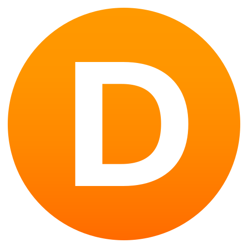 Regional indikator symbol bokstav D för JoyPixels 9.0