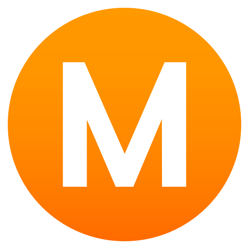 Symbol regionálního ukazatele Písmeno M pro JoyPixels 9.0