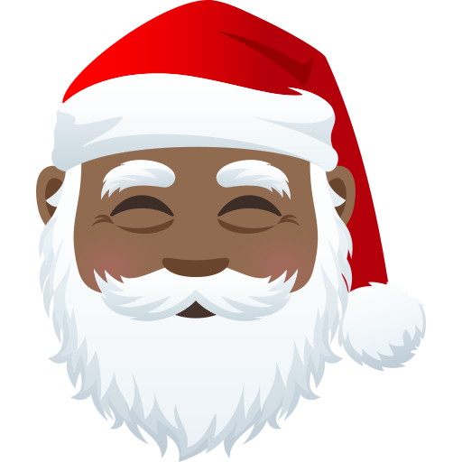 Papai Noel: Pele Morena Escura para JoyPixels 9.0