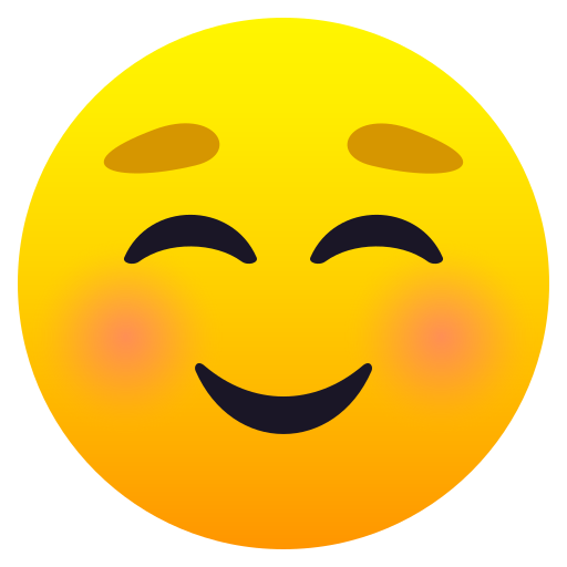 פרצוף מחייך עבור JoyPixels 9.0