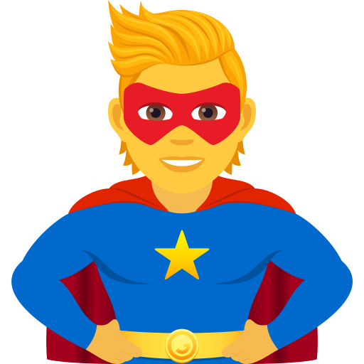 Pahlawan super untuk JoyPixels 9.0