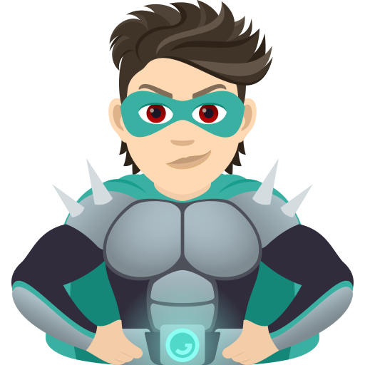 Supervilão: Pele Clara para JoyPixels 9.0