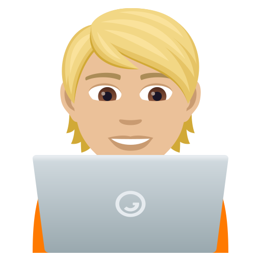 Informaticien (Tous Genres): Peau Moyennement Claire pour JoyPixels 9.0