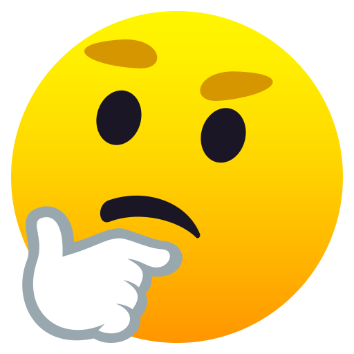 Față gânditoare pentru JoyPixels 9.0