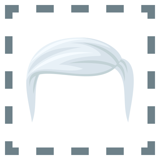 Weißes Haar für JoyPixels 9.0