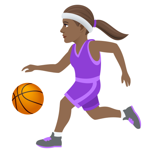 Femme Avec Ballon: Peau Mate pour JoyPixels 9.0