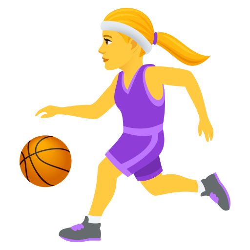 Žena skákající míč pro JoyPixels 9.0