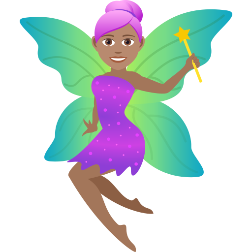 Dona Fada: Pell Mitjà per JoyPixels 9.0