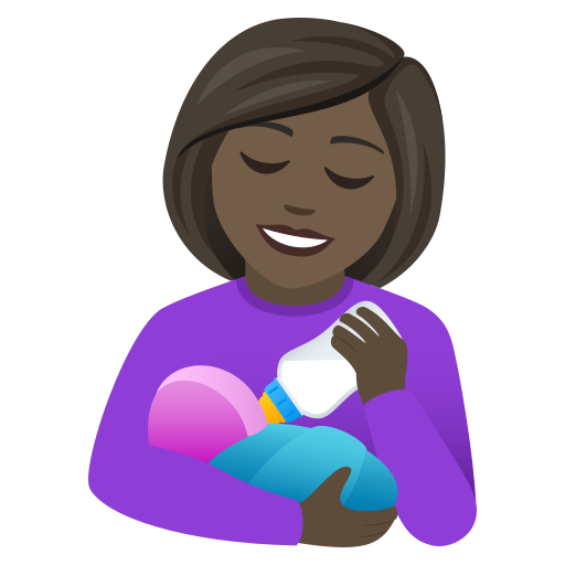 Femme Allaitant Un Bébé: Peau Foncée pour JoyPixels 9.0