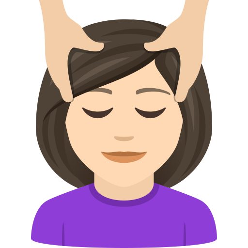 Masáž ženy: Světlý tón pleti pro JoyPixels 9.0