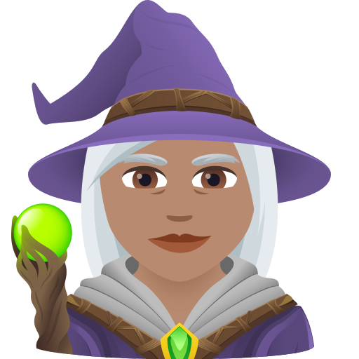 Kobieta mag: karnacja średnia dla JoyPixels 9.0