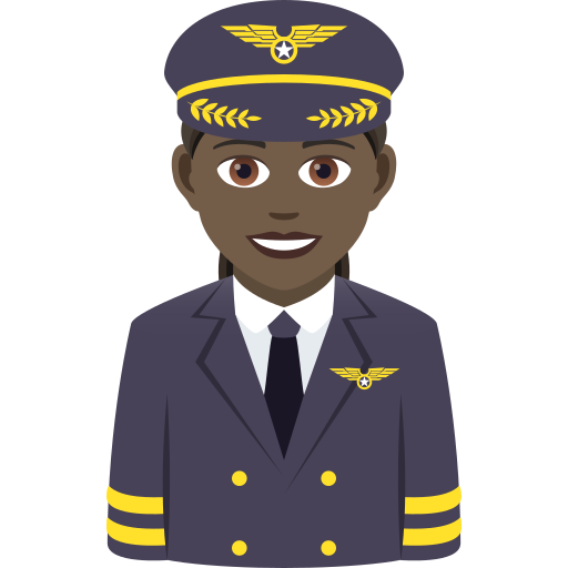 Pilote: donkere huidskleur voor JoyPixels 9.0