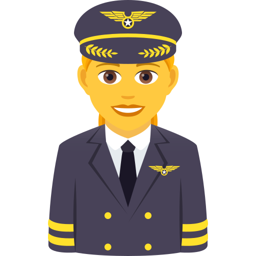 Žena pilotka pro JoyPixels 9.0