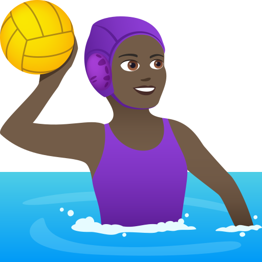 Joueuse De Water-Polo: Peau Foncée pour JoyPixels 9.0