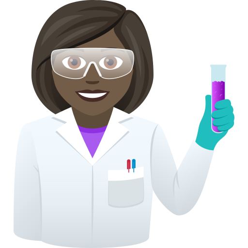 महिला वैज्ञानिक: साँवली त्वचा JoyPixels 9.0 के लिए