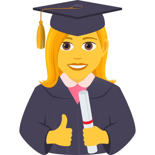 Studentessa per JoyPixels 9.0