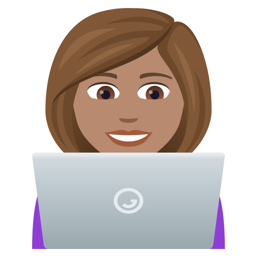 महिला टेक्नोलॉजिस्ट: गेहुँआ त्वचा JoyPixels 9.0 के लिए