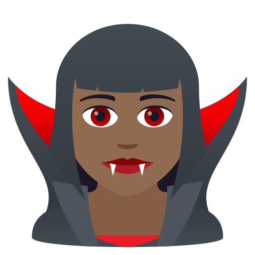 Vampira: Carnagione Abbastanza Scura per JoyPixels 9.0