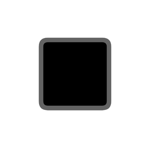 Černý střední-malý čtverec pro Microsoft Windows 11 23H2 June 2024 Update